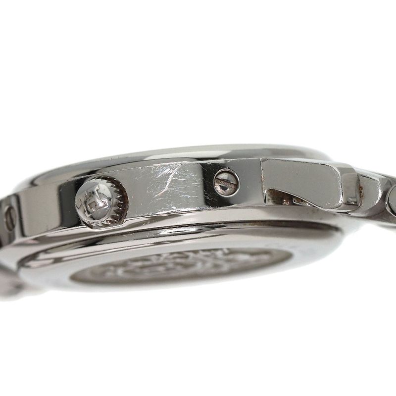 Hermes Clipper Cles Diamond Bezel Watch SS