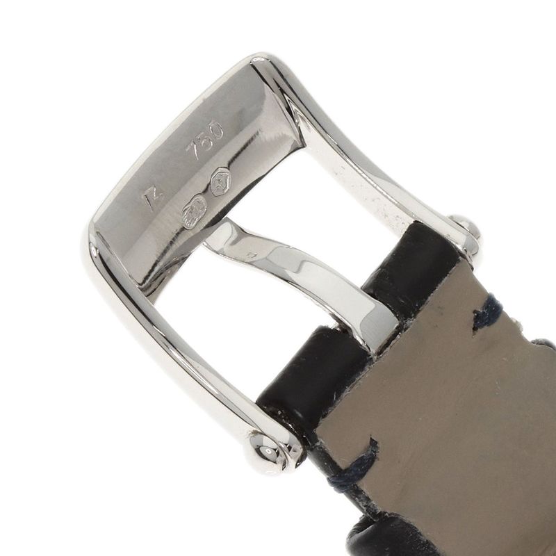 Van Cleef & Arpels Alhambra Watch 18K White Gold Leather