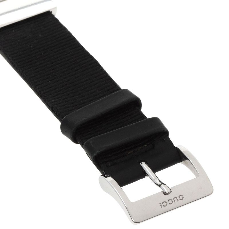 Gucci Square Face Watch SS Leather