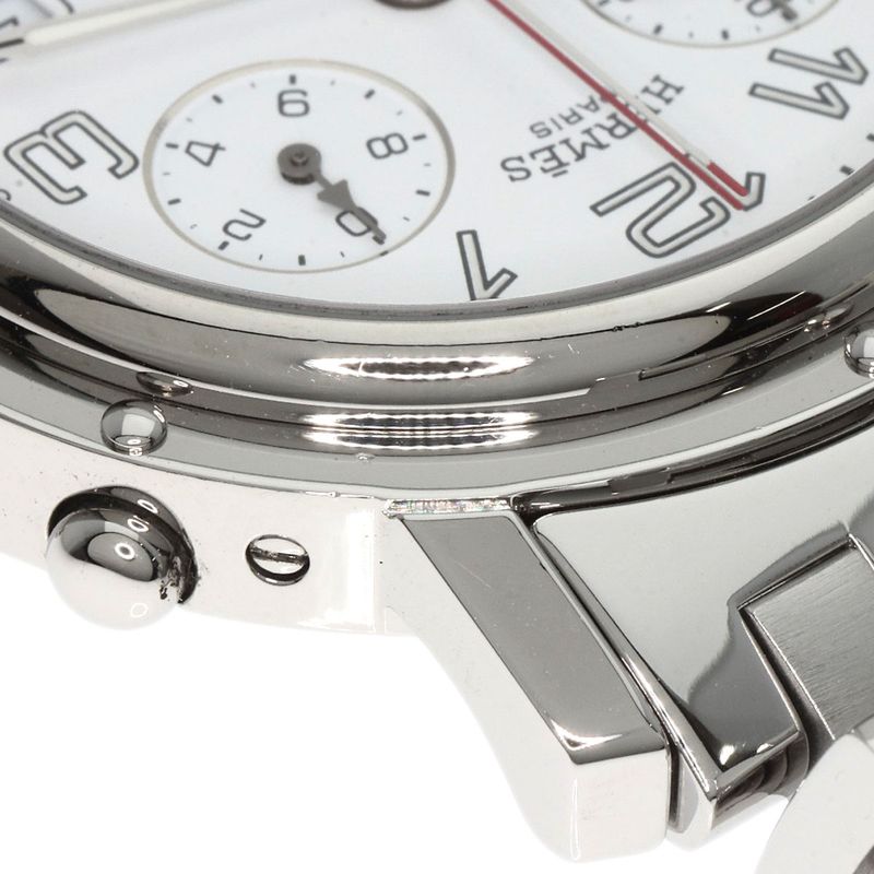 Hermes Clipper Chronograph Watch SS