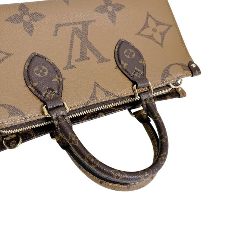 Louis Vuitton Monogram Tote on the Go East West Brown