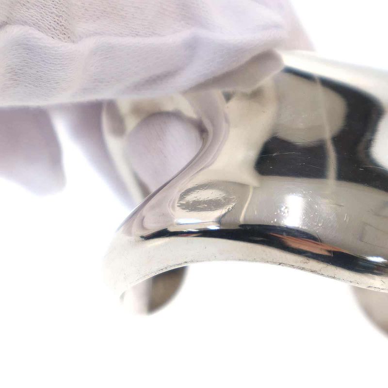 Tiffany & Co. Vintage Elsa Peretti Bone Calf Bangle Silver