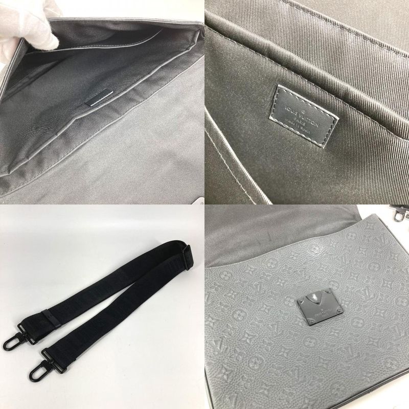 Louis Vuitton Handbag S Lock Bree Fake-s Taurillon Leather Noir Black