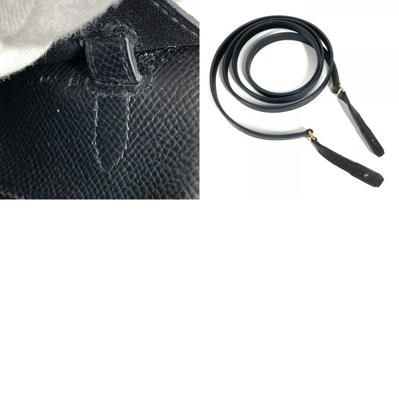 Hermes Long Wallet Kelly Wallet Long to Go Epsom Black