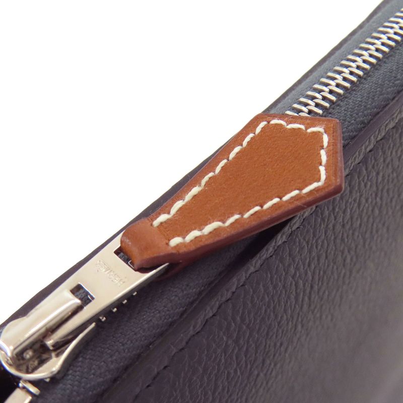 Hermes Azap Silk in Long Silver Wallet Epsom
