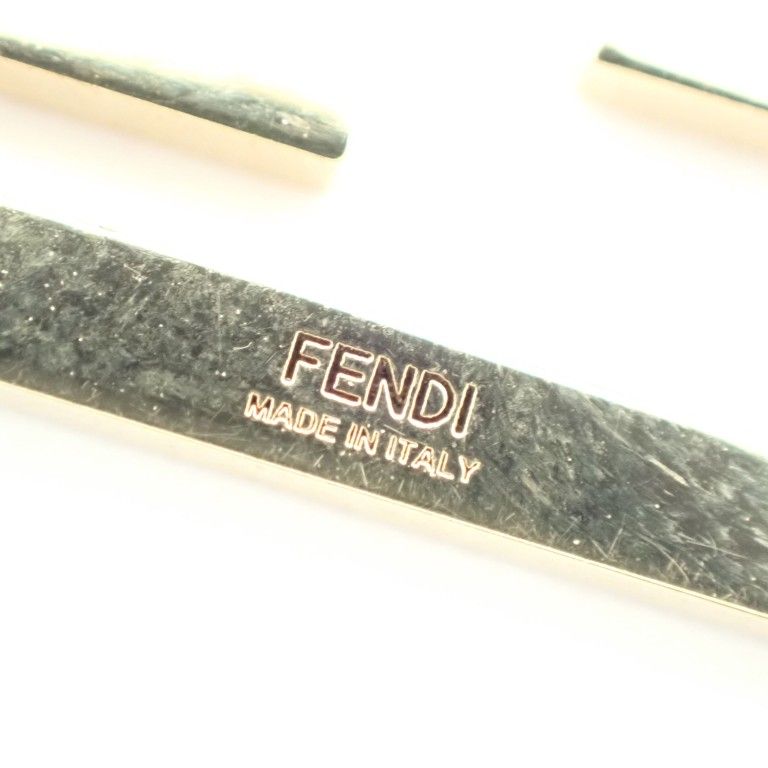 Fendi Necklace Is Gold Metal
