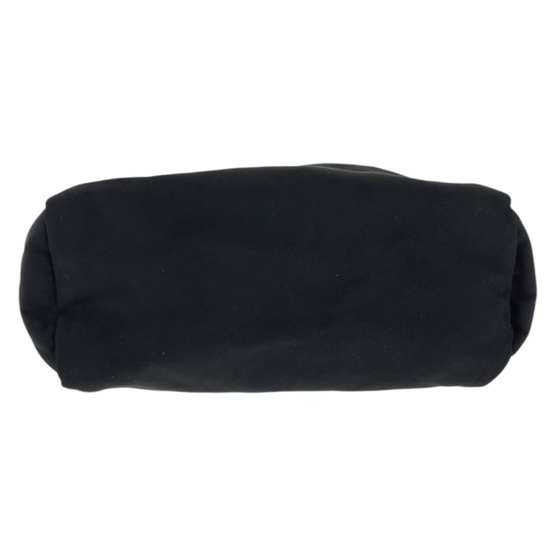 Prada Tessuto Black Silver Nylon Pouch