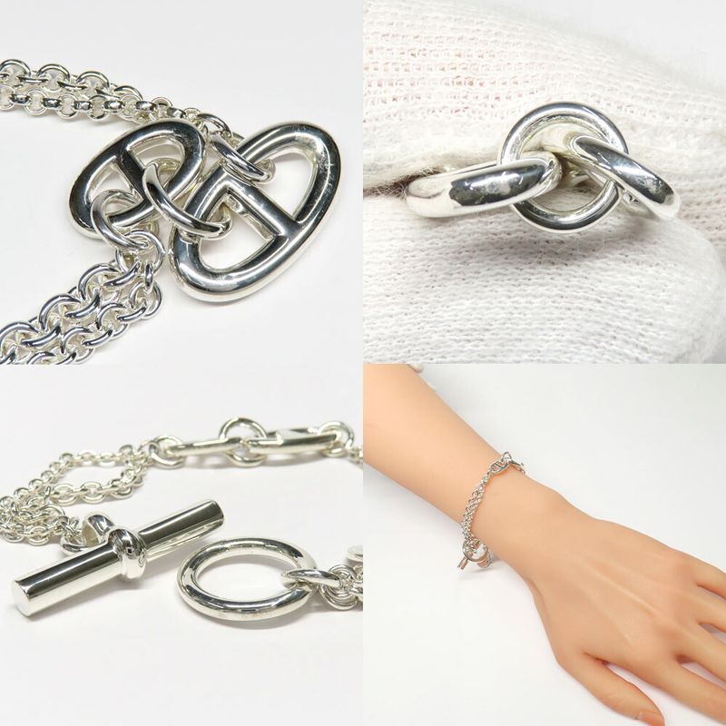 Hermes Bracelet Chaine D'ancre New Farandole ST Silver