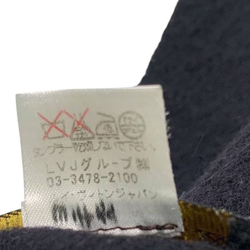 Louis Vuitton Scarf Cashmere Black LV Logo