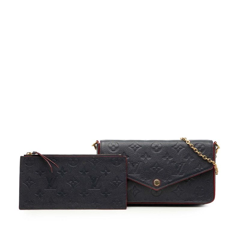 Louis Vuitton Monogram Empreinte Pochette Felicie Crossbody Chain Shoulder Bag