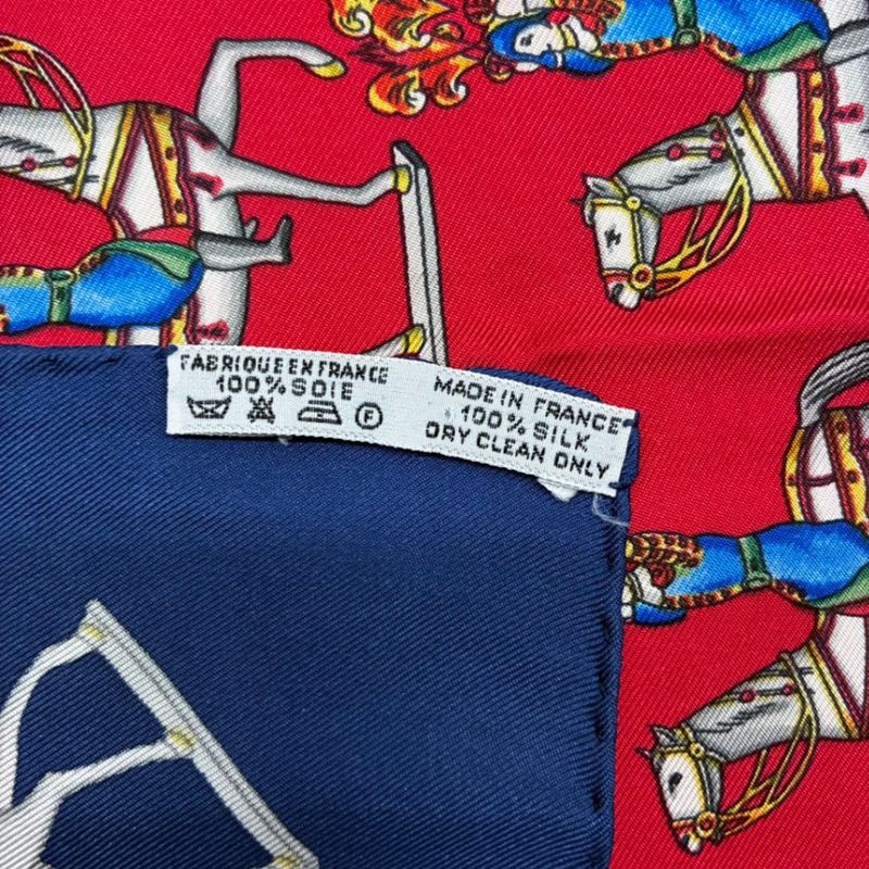 Hermes les Artificiers Fireworks Artist Carre 90 Scarf Red` Maybe