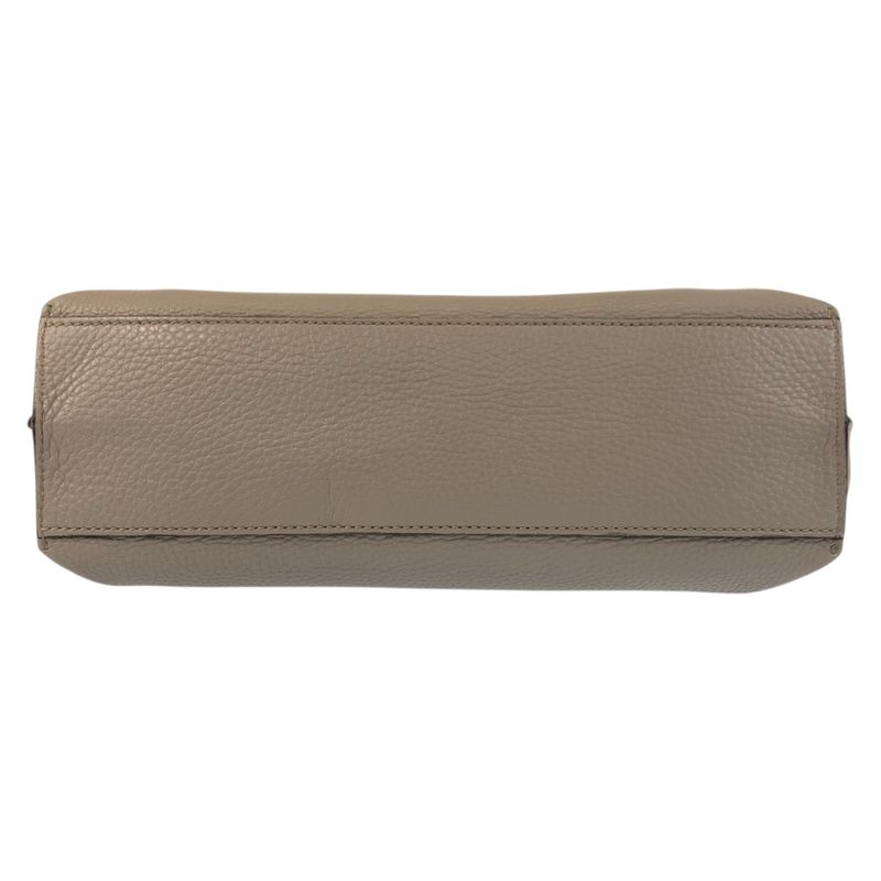 Gucci Bamboo Daily Gray Silver Leather Shoulder Bag