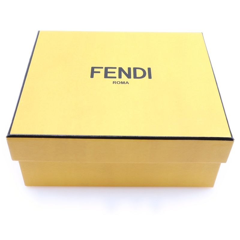 Fendi Peekaboo Selleria Trifold Wallet Pink Leather