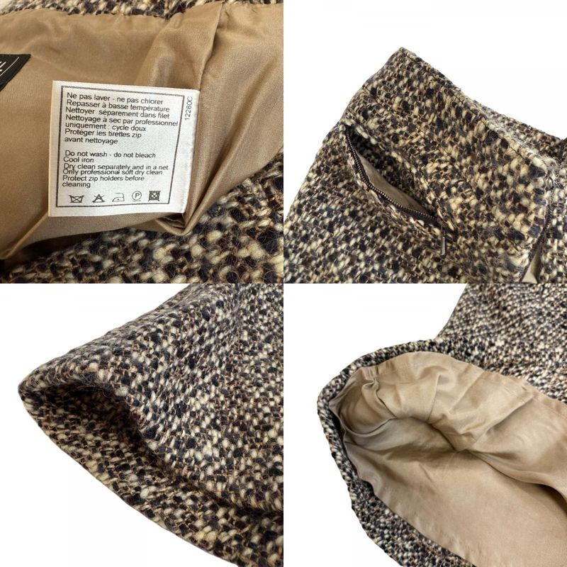 Chanel Skirt Silk Wool