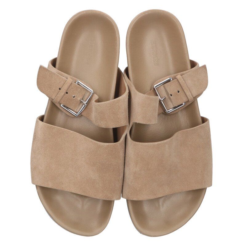 Hermes Mumbai Suede Strap Sandals 42