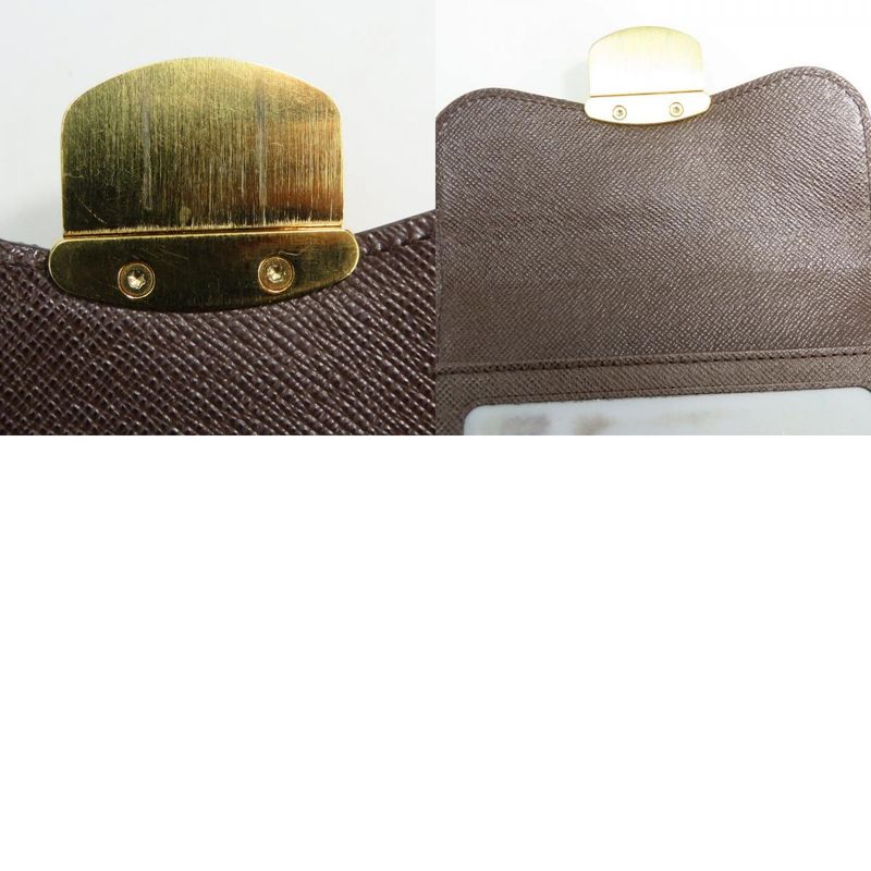 Louis Vuitton Trifold Wallet Portefeuille Joy Damier Ebene Brown