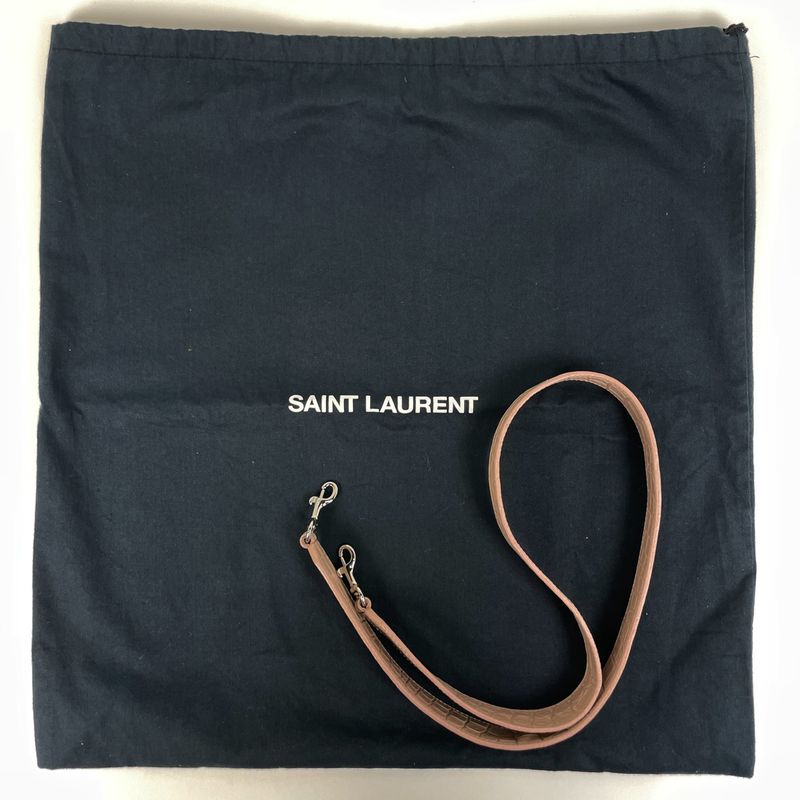Saint Laurent Downtown Cabas 2-Way Shoulder Bag Leather Pink