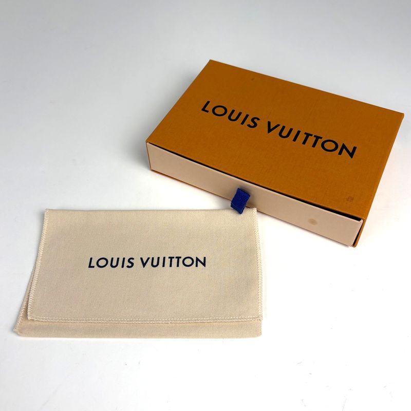 Louis Vuitton Coin Card Holder Card Case Taiga Monogram Eclipse