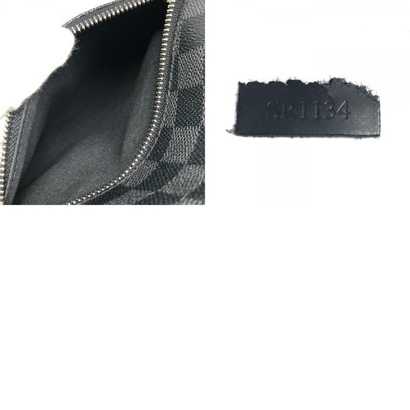 Louis Vuitton Shoulder Bag Mick PM Damier Graphite Canvas Black