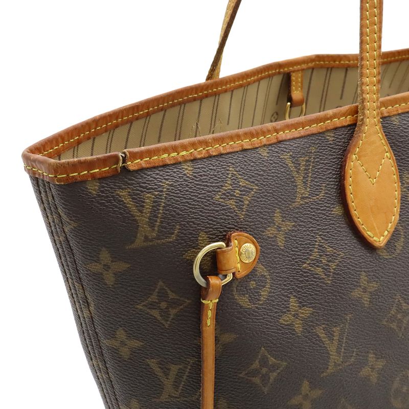 Louis Vuitton Monogram Neverfull MM Tote Shoulder Bag
