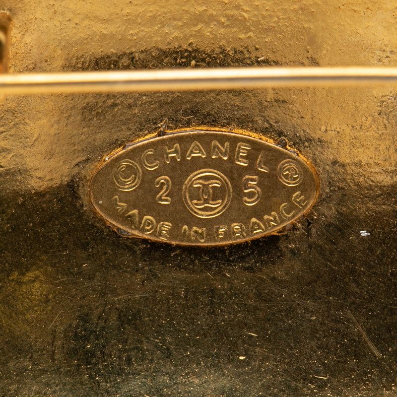 Chanel CC Logo Quilted Vintage Gold Plated