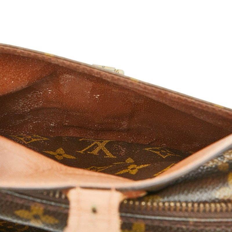 Louis Vuitton Monogram Genefille MM Crossbody Shoulder Bag Brown