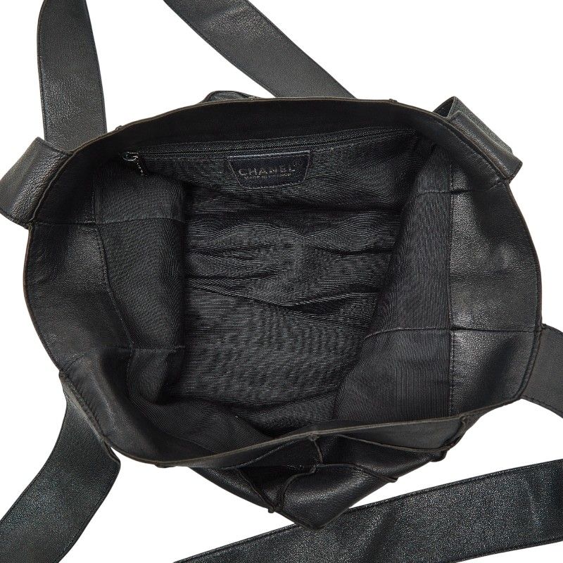Chanel Choco Bar Black Leather