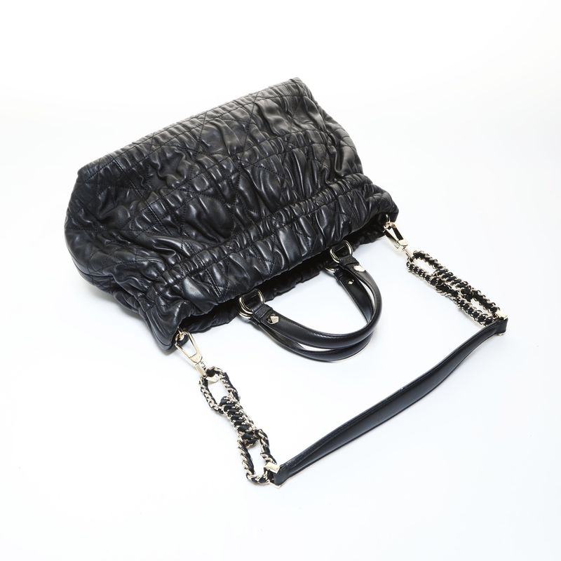 Dior Tote Leather Gathered 2-Way