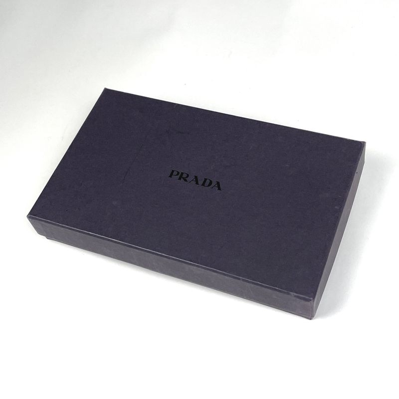 Prada Long Wallet Billfold Coin Purse Bifold Leather
