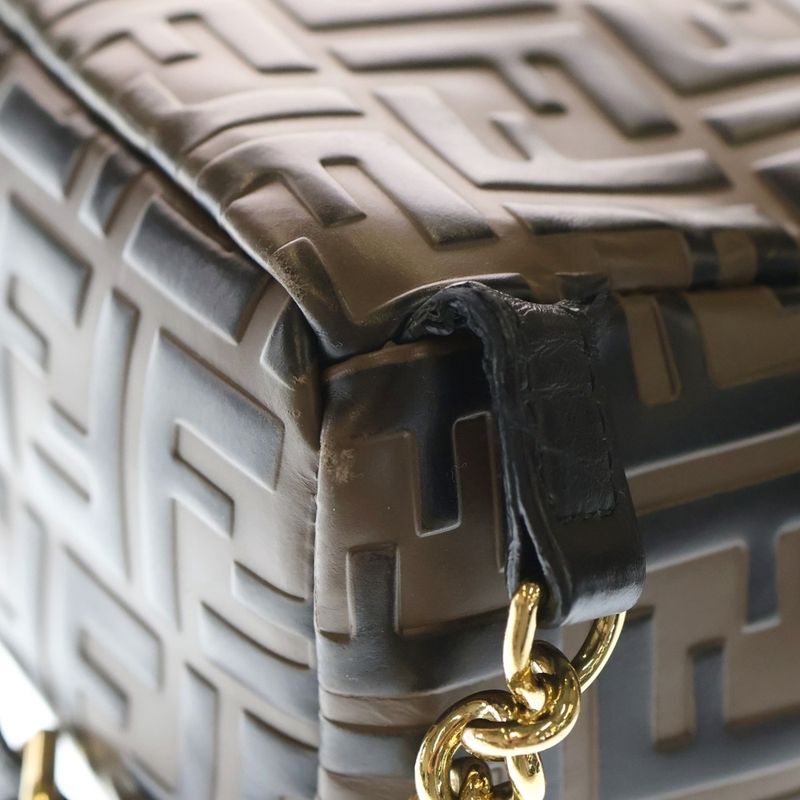 Fendi Zucca Vitheway Leather Backpack Brown