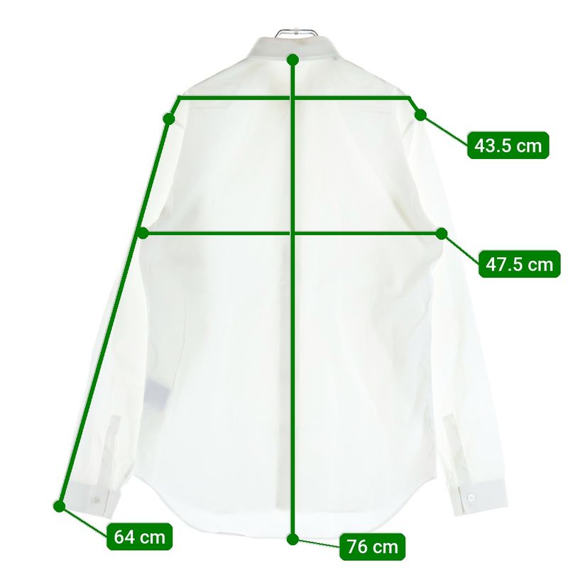 Dior Long Sleeve White Shirt Logo Embroidery Regular Color