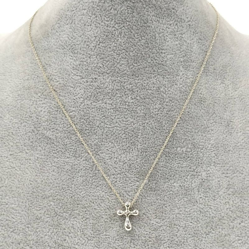 Tiffany & Co. Necklace Small Cross Elsa Peretti Silver