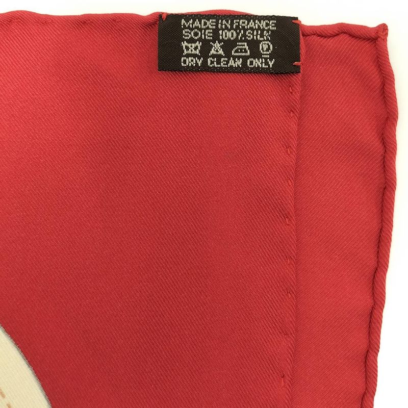 Hermes Carre 90 Scarf Camails Camaille Red