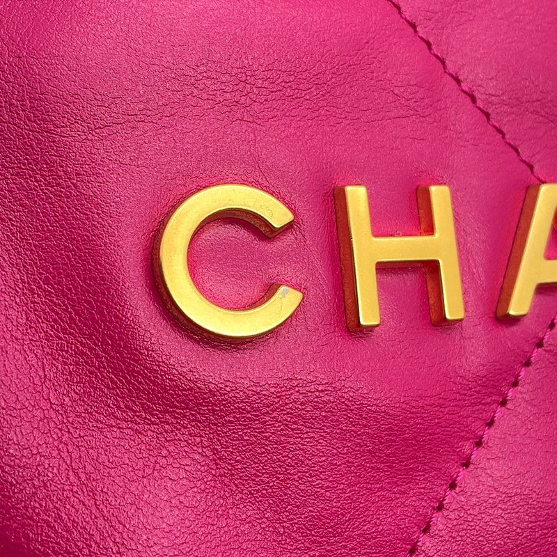 Chanel Handbag 22 Quilted Small Shiny Calf Leather