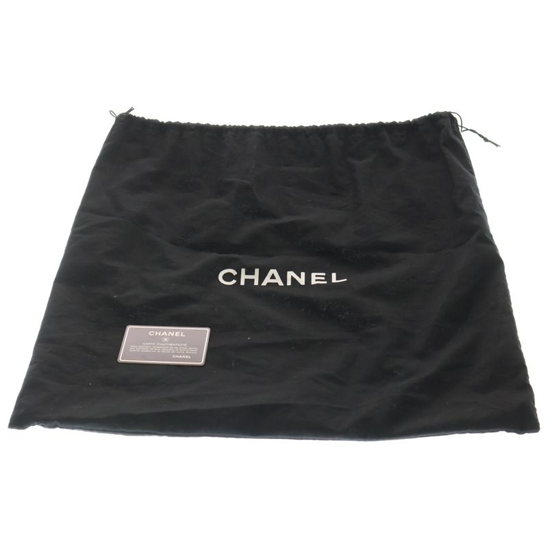 Chanel Mademoiselle Coco Charm Chain Tote Shoulder Bag Brown Caviar