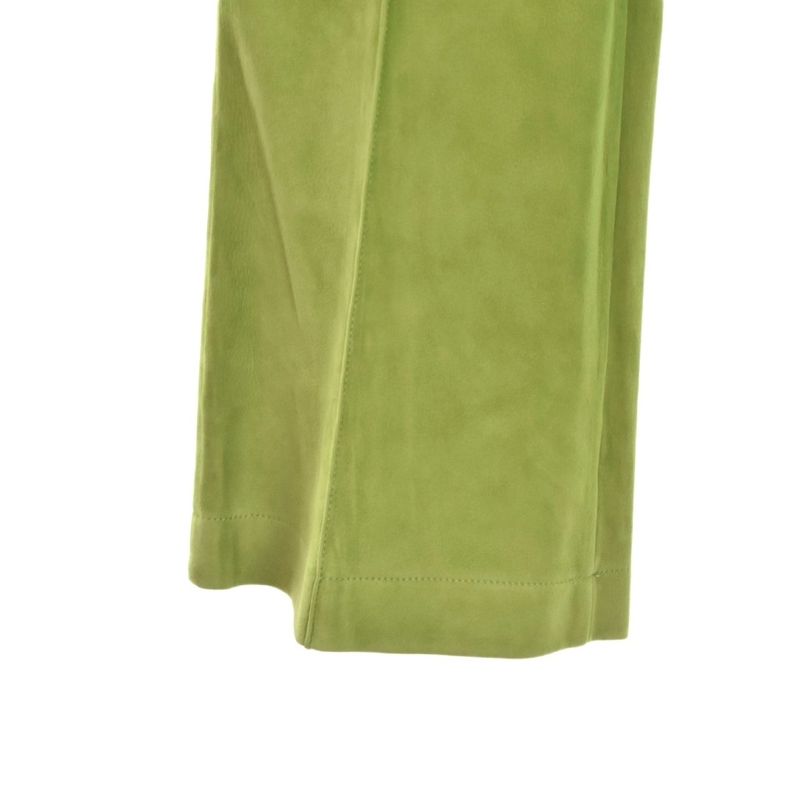 Gucci Suede Leather Pants Slacks 48 Green