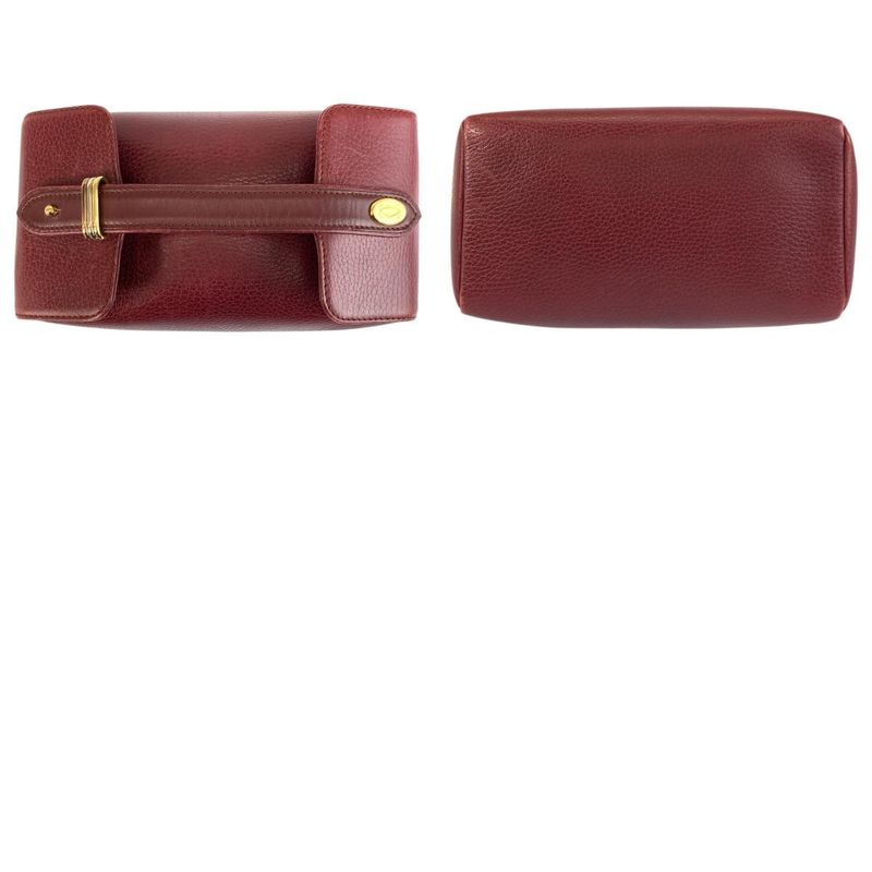 Cartier Mastline Trinity Bold Gold Leather Handbag Pouch