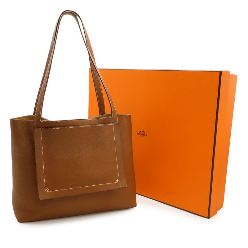Hermes Cover Serie 31 Tote Shoulder Bag Taurillon Clemence