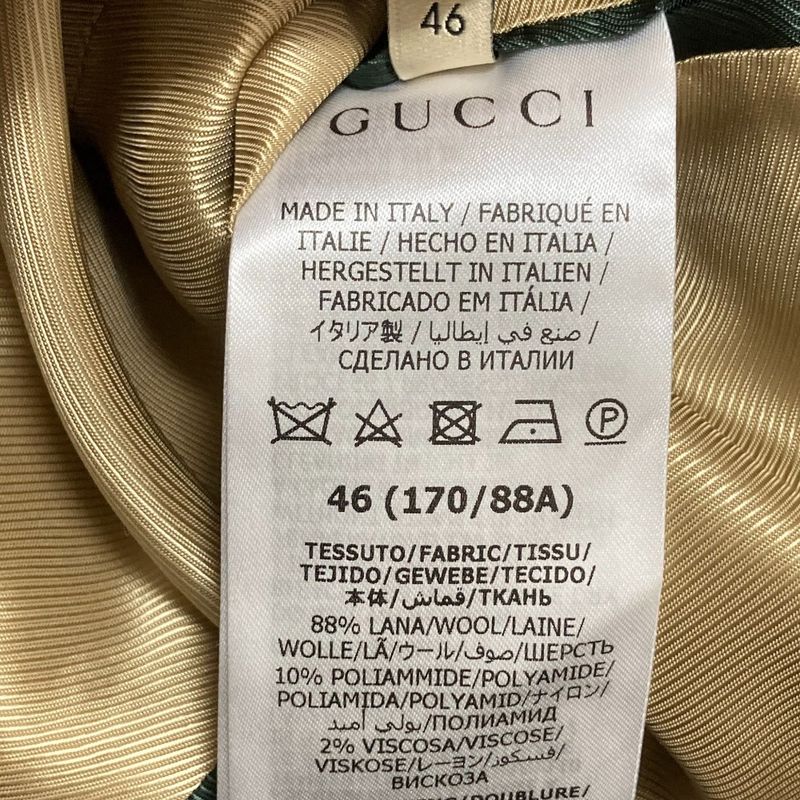 Gucci Metamorfosi Metamorphosis Check Rider's Design Terrace Jacket 46
