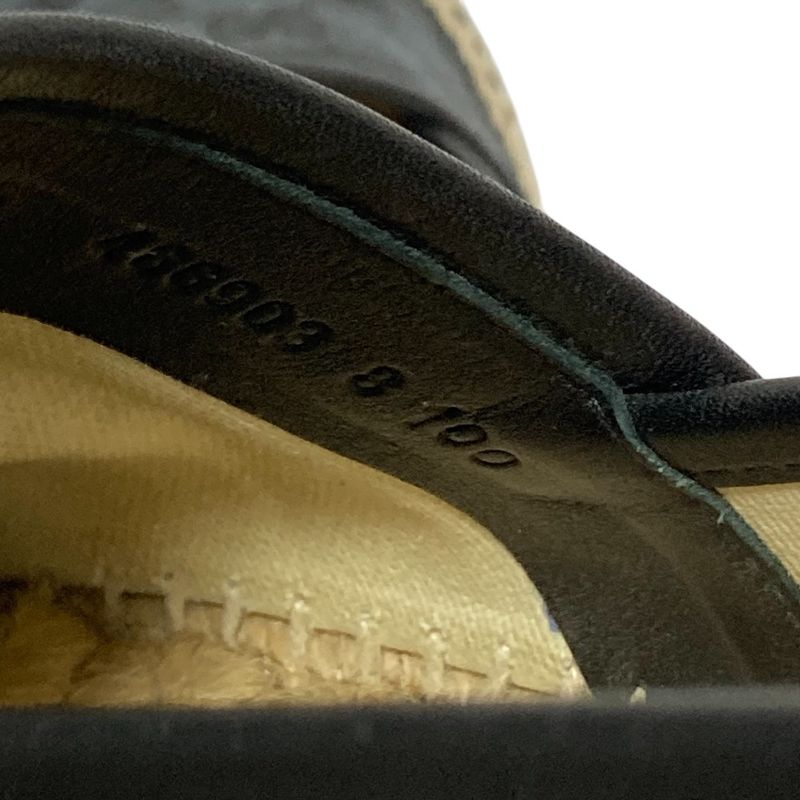 Gucci GG Canvas Espadrie Ushu Zu Slip Ons 8 Black X
