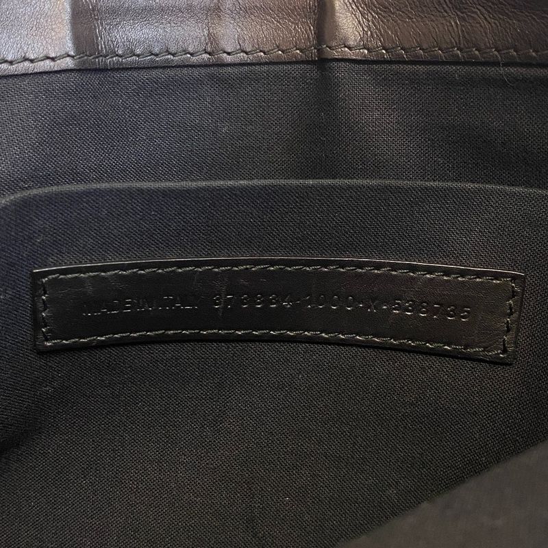 Balenciaga Navy Clip M Clutch
