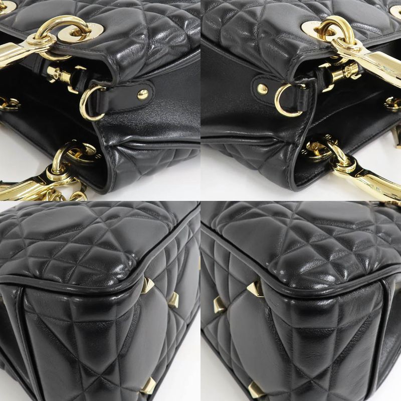 Dior 95.22 Cannage Handbag 2-Way Shoulder Calfskin