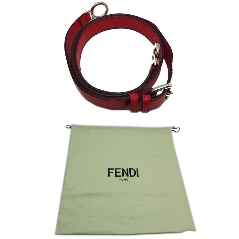 Fendi Handbag Leather Red