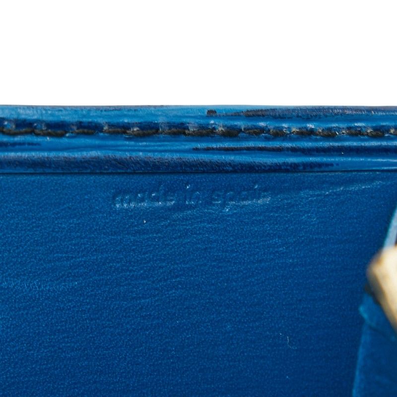 Louis Vuitton Epi Pochette Porte Monet Cles Toledo Blue Leather