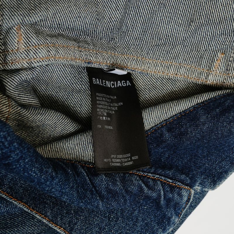Balenciaga Jacket Upside Down Denim FW 34