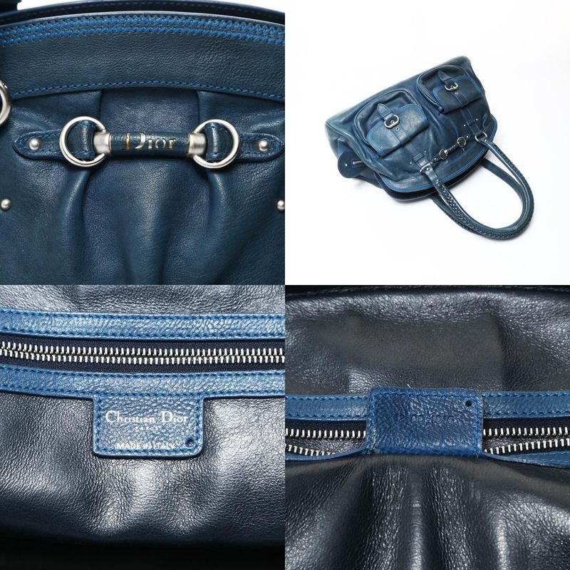 Dior Shoulder Bag Logo Leather