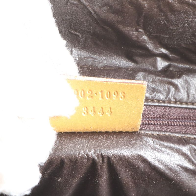 Gucci GG Canvas Sherry Line 002 Leather Tote