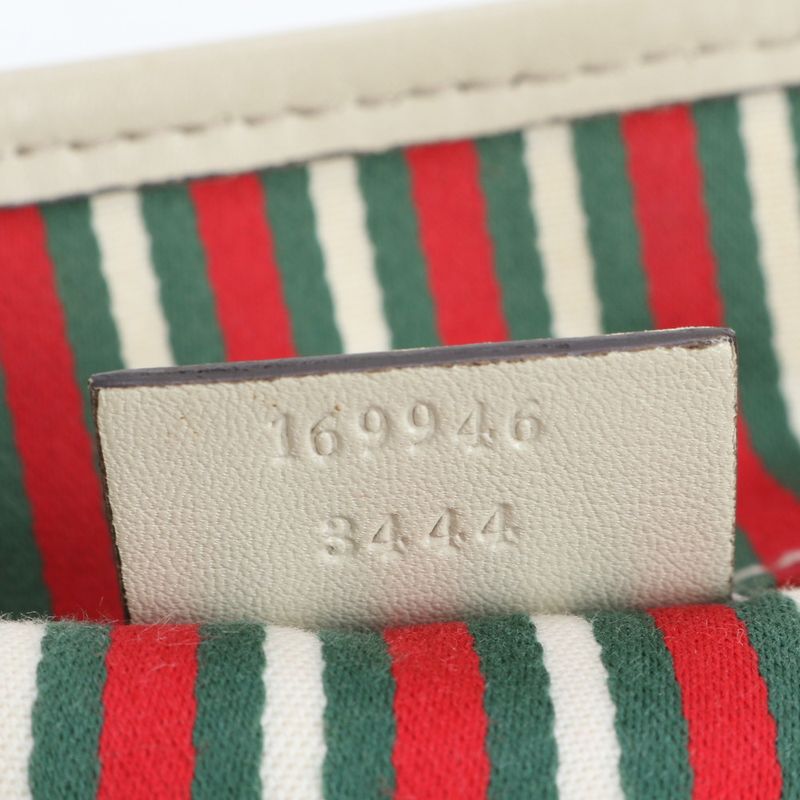 Gucci GG Canvas New Brit Leather Tote