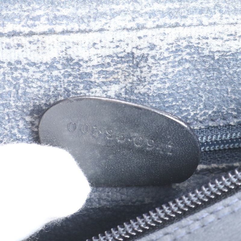 Gucci Vintage Micro GG 001 86 Leather Shoulder Bag Crossbody Navy