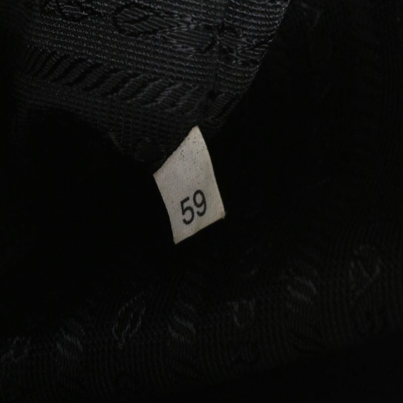 Prada Tessuto Nylon Triangle Logo Leather Backpack